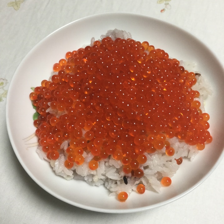 白だしでいくら丼